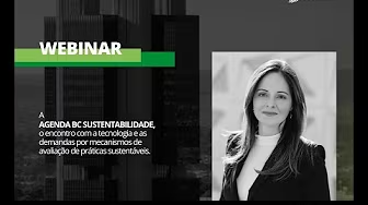 Promotional artwork for the ESGreen webinar on the Central Bank of Brazil sustainability agenda